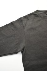 画像4: 【SALE!】GOODWEAR (グッドウェア) L/S POCKET TEE PIGMENT DYE [BLACK] (4)