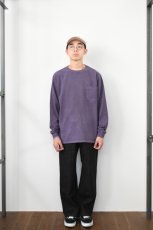 画像13: 【SALE!】GOODWEAR (グッドウェア) L/S POCKET TEE PIGMENT DYE [PURPLE] (13)