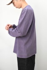画像11: 【SALE!】GOODWEAR (グッドウェア) L/S POCKET TEE PIGMENT DYE [PURPLE] (11)