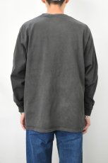 画像12: 【SALE!】GOODWEAR (グッドウェア) L/S POCKET TEE PIGMENT DYE [BLACK] (12)