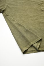 画像7: 【SALE!】GOODWEAR (グッドウェア) L/S POCKET TEE PIGMENT DYE [OLIVE] (7)