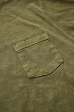 画像5: 【SALE!】GOODWEAR (グッドウェア) L/S POCKET TEE PIGMENT DYE [OLIVE] (5)