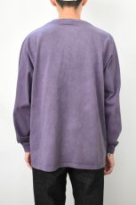 画像12: 【SALE!】GOODWEAR (グッドウェア) L/S POCKET TEE PIGMENT DYE [PURPLE] (12)