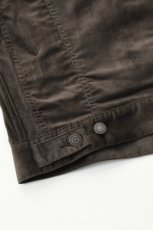 画像14: 【SALE!】SCYE BASICS (サイベーシックス) SOLOTEX Stretch Corduroy Trucker Jacket [BROWN] (14)