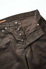 画像4: 【SALE!】SCYE BASICS (サイベーシックス) SOLOTEX Stretch Corduroy Wide Leg Jeans [BROWN] (4)