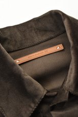 画像4: 【SALE!】SCYE BASICS (サイベーシックス) SOLOTEX Stretch Corduroy Trucker Jacket [BROWN] (4)