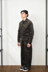 画像17: 【SALE!】SCYE BASICS (サイベーシックス) SOLOTEX Stretch Corduroy Wide Leg Jeans [BROWN] (17)