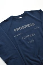 画像3: 【SALE!】Progress Running Club (プログレスランニングクラブ)  LONDON SWEAT SHIRT [NAVY] (3)