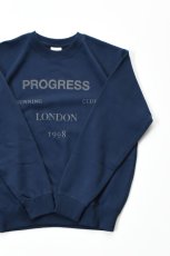 画像1: 【SALE!】Progress Running Club (プログレスランニングクラブ)  LONDON SWEAT SHIRT [NAVY] (1)