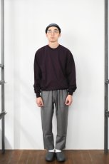 画像13: 【SALE!】FLISTFIA (フリストフィア) Loose Fit Crew Neck Sweat [BLACK PURPLE] (13)