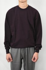 画像10: 【SALE!】FLISTFIA (フリストフィア) Loose Fit Crew Neck Sweat [BLACK PURPLE] (10)