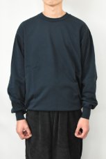 画像10: 【SALE!】FLISTFIA (フリストフィア) Loose Fit Crew Neck Sweat [GREEN BLUE] (10)