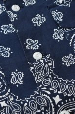 画像17: Behind The River (ビハインドザリバー) Portland Bandana Shirts [NAVY] (17)