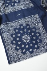 画像23: Behind The River (ビハインドザリバー) Portland Bandana Shirts [NAVY] (23)