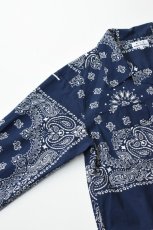 画像14: Behind The River (ビハインドザリバー) Portland Bandana Shirts [NAVY] (14)