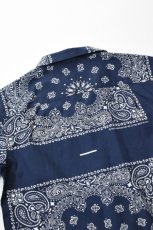 画像21: Behind The River (ビハインドザリバー) Portland Bandana Shirts [NAVY] (21)