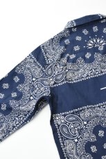 画像22: Behind The River (ビハインドザリバー) Portland Bandana Shirts [NAVY] (22)