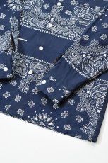 画像18: Behind The River (ビハインドザリバー) Portland Bandana Shirts [NAVY] (18)