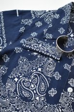 画像16: Behind The River (ビハインドザリバー) Portland Bandana Shirts [NAVY] (16)