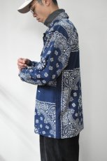 画像4: Behind The River (ビハインドザリバー) Portland Bandana Shirts [NAVY] (4)
