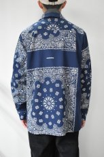 画像5: Behind The River (ビハインドザリバー) Portland Bandana Shirts [NAVY] (5)