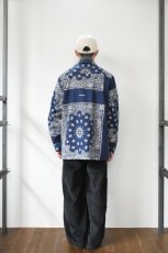 画像9: Behind The River (ビハインドザリバー) Portland Bandana Shirts [NAVY] (9)