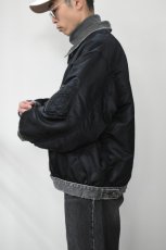 画像3: 【SALE!】usedig (ユーズディッグ) RE'MAKE MA-1 [BLACK/BLACK] (3)