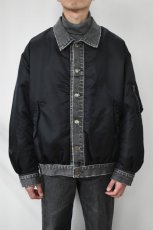 画像2: 【SALE!】usedig (ユーズディッグ) RE'MAKE MA-1 [BLACK/BLACK] (2)
