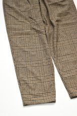 画像16: 【SALE!】BURLAP OUTFITTER (バーラップアウトフィッター) TRACK PANT WP [BLACK PLAID] (16)