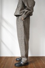 画像3: 【SALE!】BURLAP OUTFITTER (バーラップアウトフィッター) TRACK PANT WP [BLACK PLAID] (3)