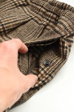画像15: 【SALE!】BURLAP OUTFITTER (バーラップアウトフィッター) TRACK PANT WP [BLACK PLAID] (15)