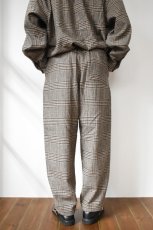 画像4: 【SALE!】BURLAP OUTFITTER (バーラップアウトフィッター) TRACK PANT WP [BLACK PLAID] (4)