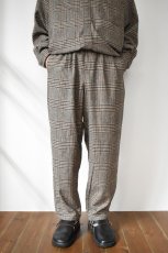 画像2: 【SALE!】BURLAP OUTFITTER (バーラップアウトフィッター) TRACK PANT WP [BLACK PLAID] (2)