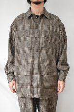 画像2: 【SALE!】BURLAP OUTFITTER (バーラップアウトフィッター) L/S B.B. SHIRT WP [BLACK PLAID] (2)