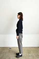画像6: 【For WOMEN】SCYE BASICS (サイベーシックス) Shetland Wool Crew Neck Sweater [NAVY] (6)