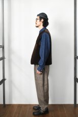 画像7: 【SALE!】MOJITO (モヒート) ROOM No.206 VEST Brisbane Moss 8 Wales Heavy Corduroy [BROWN] (7)