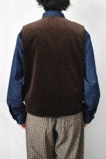 画像4: 【SALE!】MOJITO (モヒート) ROOM No.206 VEST Brisbane Moss 8 Wales Heavy Corduroy [BROWN] (4)