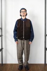 画像5: 【SALE!】MOJITO (モヒート) ROOM No.206 VEST Brisbane Moss 8 Wales Heavy Corduroy [BROWN] (5)