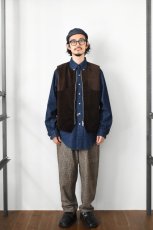 画像10: 【SALE!】MOJITO (モヒート) ROOM No.206 VEST Brisbane Moss 8 Wales Heavy Corduroy [BROWN] (10)