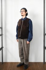 画像6: 【SALE!】MOJITO (モヒート) ROOM No.206 VEST Brisbane Moss 8 Wales Heavy Corduroy [BROWN] (6)