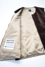 画像19: 【SALE!】MOJITO (モヒート) ROOM No.206 VEST Brisbane Moss 8 Wales Heavy Corduroy [BROWN] (19)