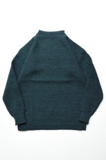 画像2: Guernsey WOOLLENS (ガンジーウーレンズ) MEETS Exclusive Traditional Guernsey Jumper [NAVY/BOTTLE GREEN] (2)