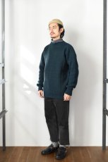 画像7: Guernsey WOOLLENS (ガンジーウーレンズ) MEETS Exclusive Traditional Guernsey Jumper [NAVY/BOTTLE GREEN] (7)