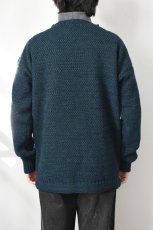 画像5: Guernsey WOOLLENS (ガンジーウーレンズ) MEETS Exclusive Traditional Guernsey Jumper [NAVY/BOTTLE GREEN] (5)