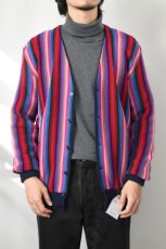 画像10: FANNI LEMMERMAYER (ファニレマメイヤー) Multi Stripe V-neck Cardigan [MULTI] (10)