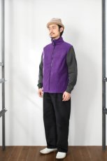 画像6: 【SALE!】Spring Mountain Apparel (スプリングマウンテンアパレル) Fleece Full Zip Vest [PURPLE] (6)