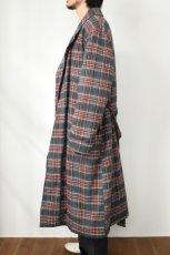 画像5: L.L.Bean (エルエルビーン) Scotch Plaid Flannel Robe Sherpa Lined Regular [GREY STEWART] (5)