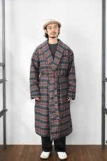 画像11: L.L.Bean (エルエルビーン) Scotch Plaid Flannel Robe Sherpa Lined Regular [GREY STEWART] (11)