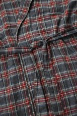 画像17: L.L.Bean (エルエルビーン) Scotch Plaid Flannel Robe Sherpa Lined Regular [GREY STEWART] (17)