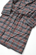 画像3: L.L.Bean (エルエルビーン) Scotch Plaid Flannel Robe Sherpa Lined Regular [GREY STEWART] (3)